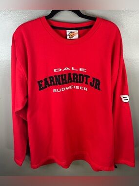 Dale Earnhardt Jr NASCAR Racing Winners Circle Red Crewneck Sweatshirt Size XL
